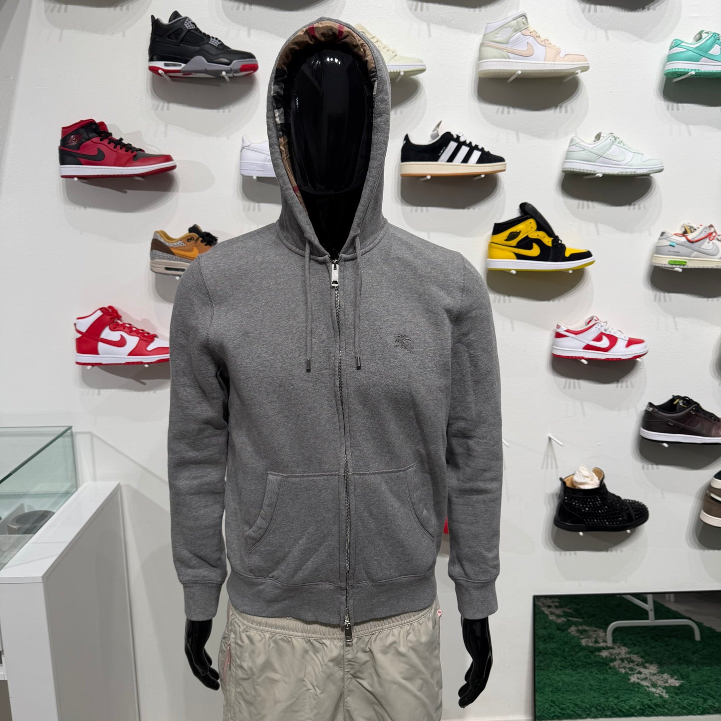 Burberry Zip Up Hoodie