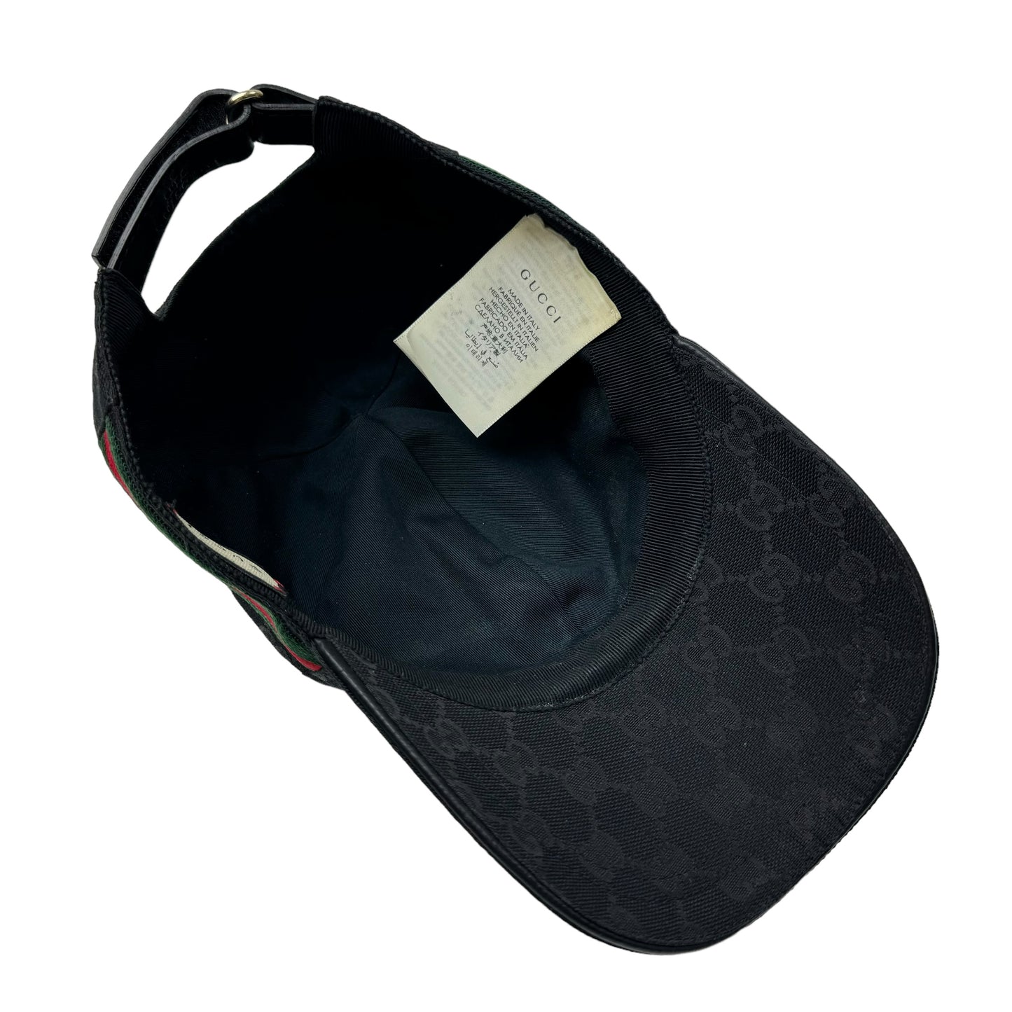 Gucci GG Canvas Baseball Hat With Web