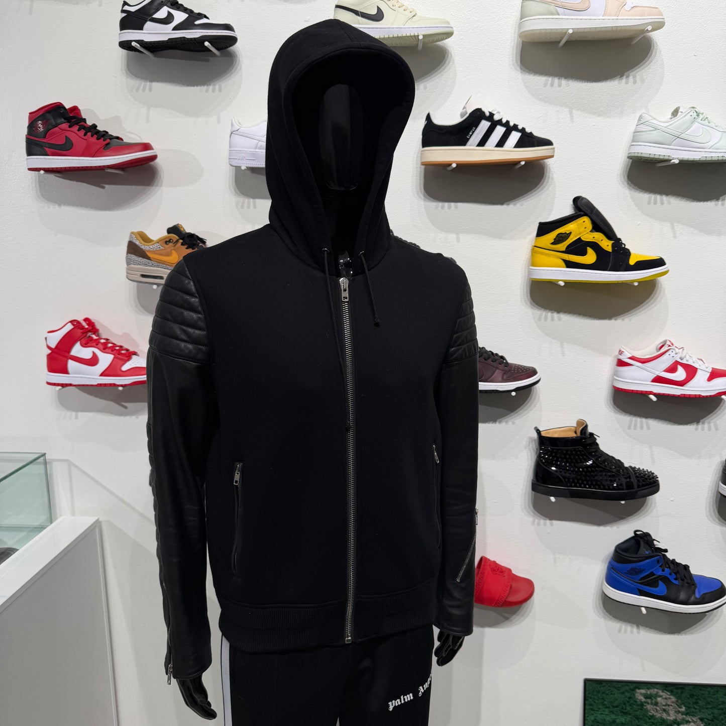 Givenchy Neonprene Leather Hoodie