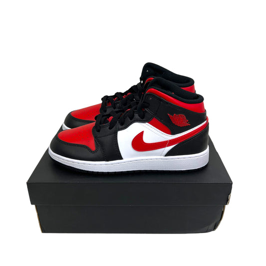 Jordan 1 Mid Black Fire Red