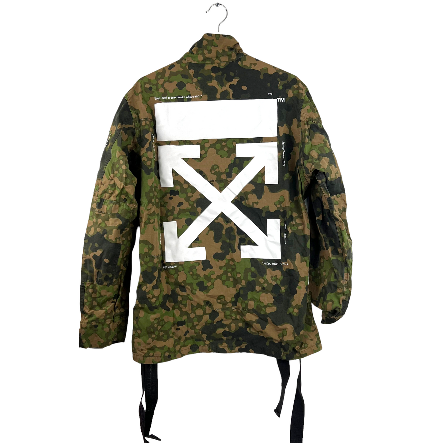 Off White Camouflage Field Jacket