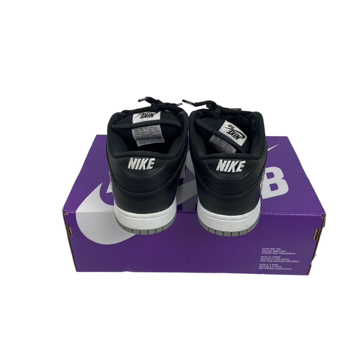 Nike Sb Dunk Low Supreme Jewel Swoosh Silver