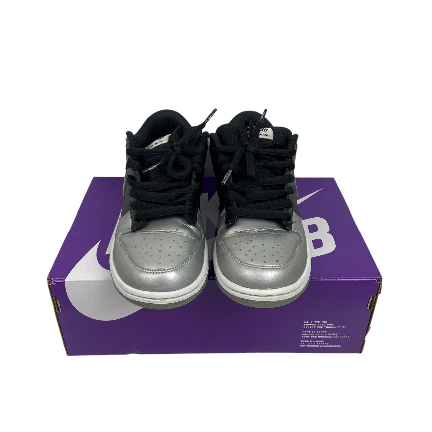 Nike Sb Dunk Low Supreme Jewel Swoosh Silver