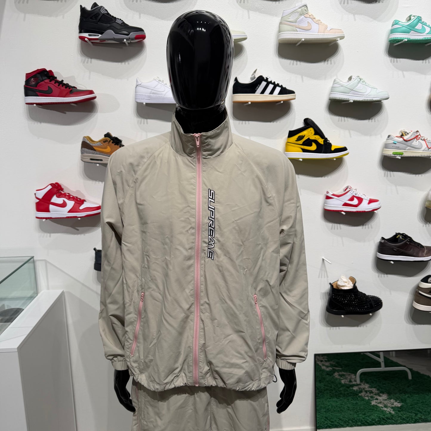 Supreme Contrast Zip Track Jacket