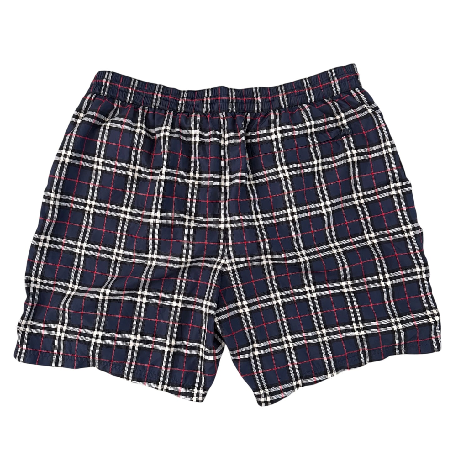 Burberry Navy Check Swim Shorts