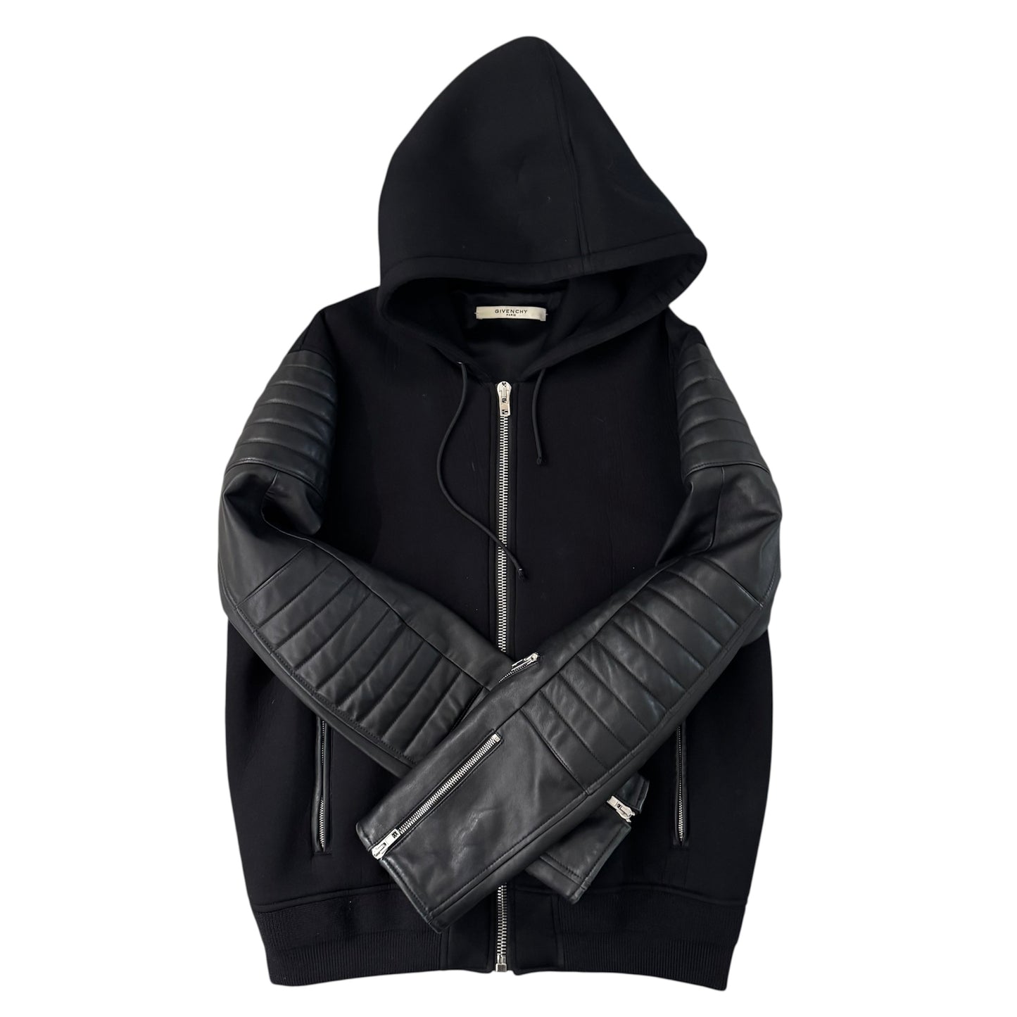 Givenchy Neonprene Leather Hoodie