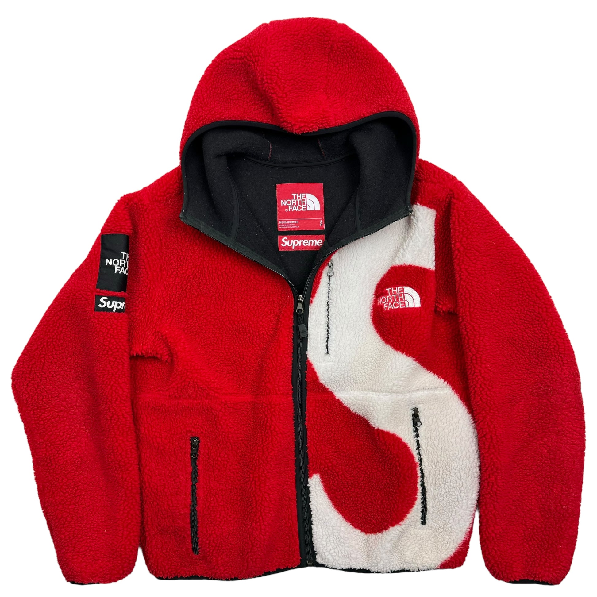Supreme TNF S Logo Fleece Jacket – FleaLux Finland