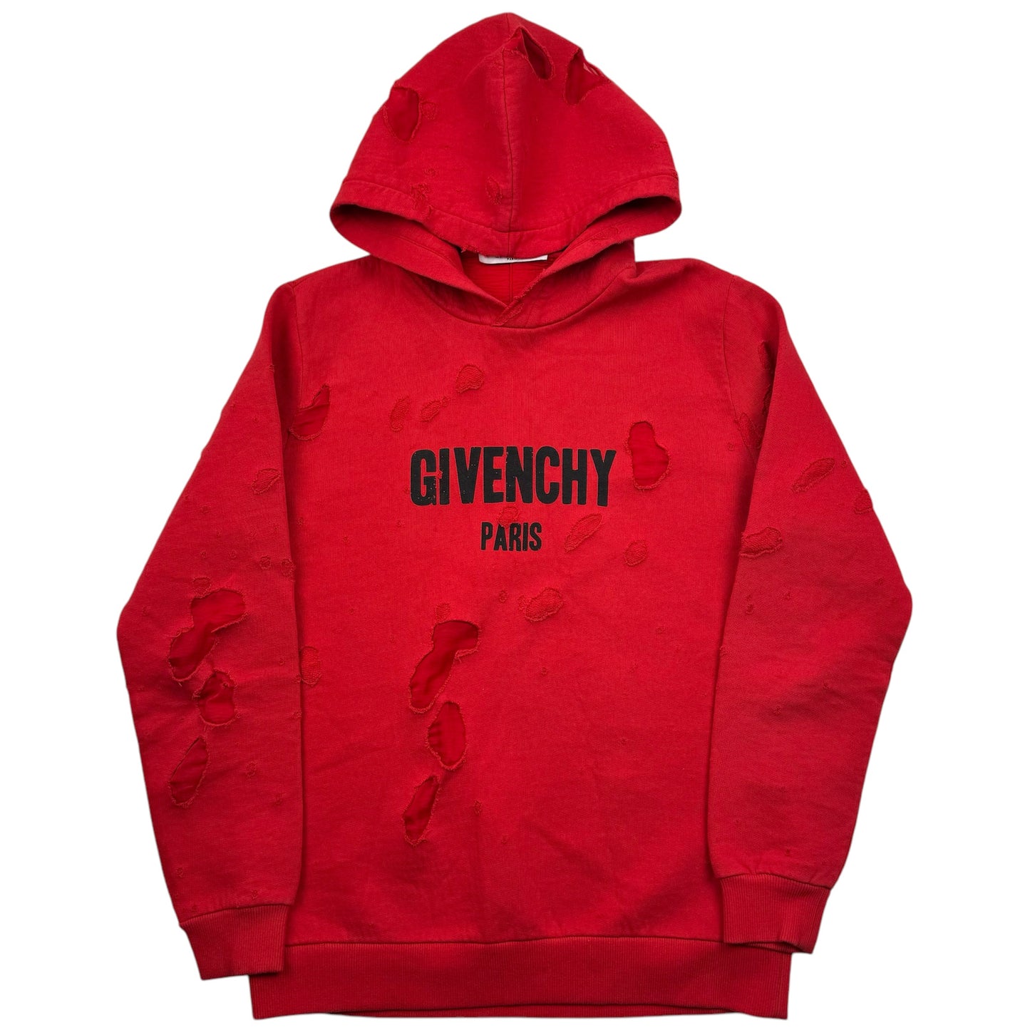 Givenchy Destroyed Logo Hoodie