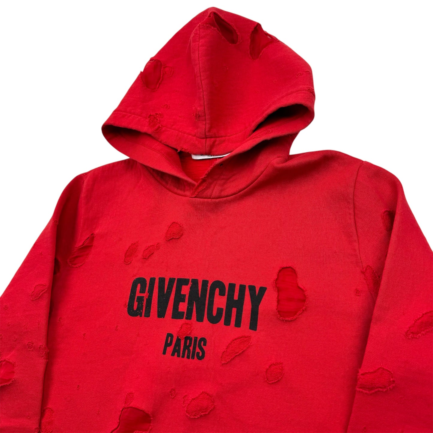 Givenchy Destroyed Logo Hoodie