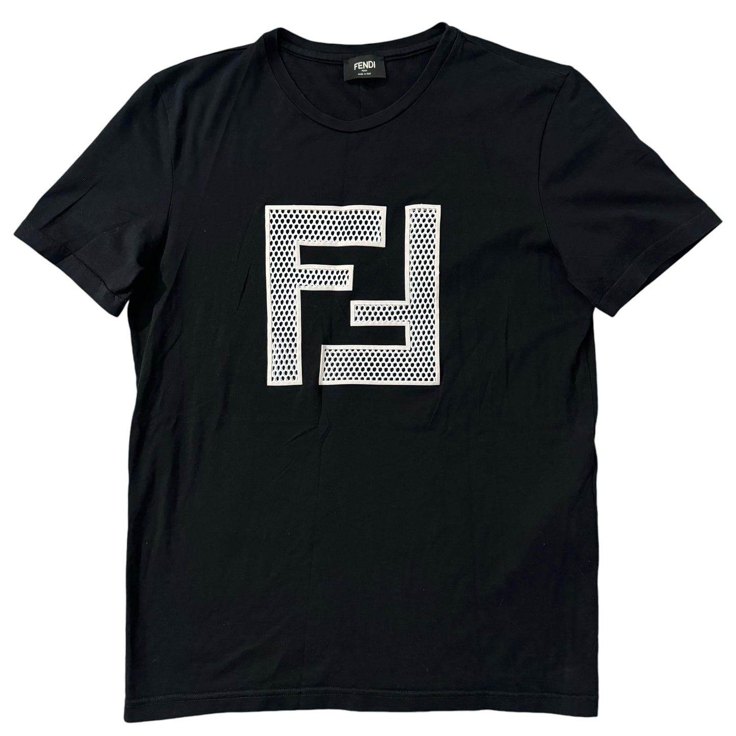 Fendi Embroidered FF Logo T-Shirt