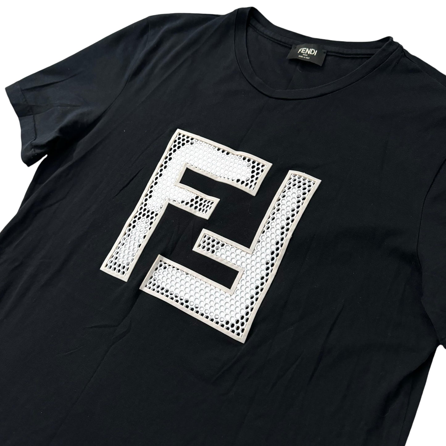 Fendi Embroidered FF Logo T-Shirt