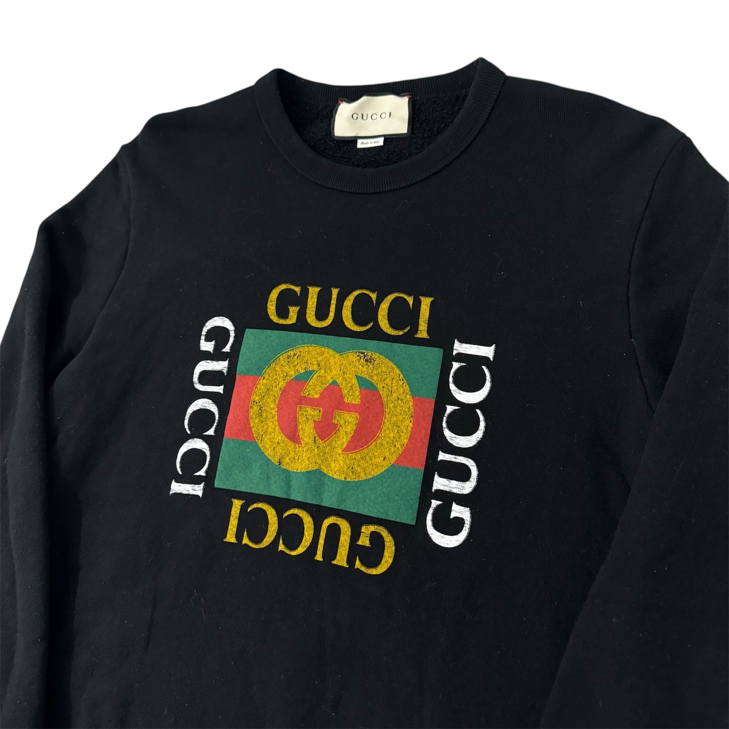 Gucci Fake Logo Crewneck