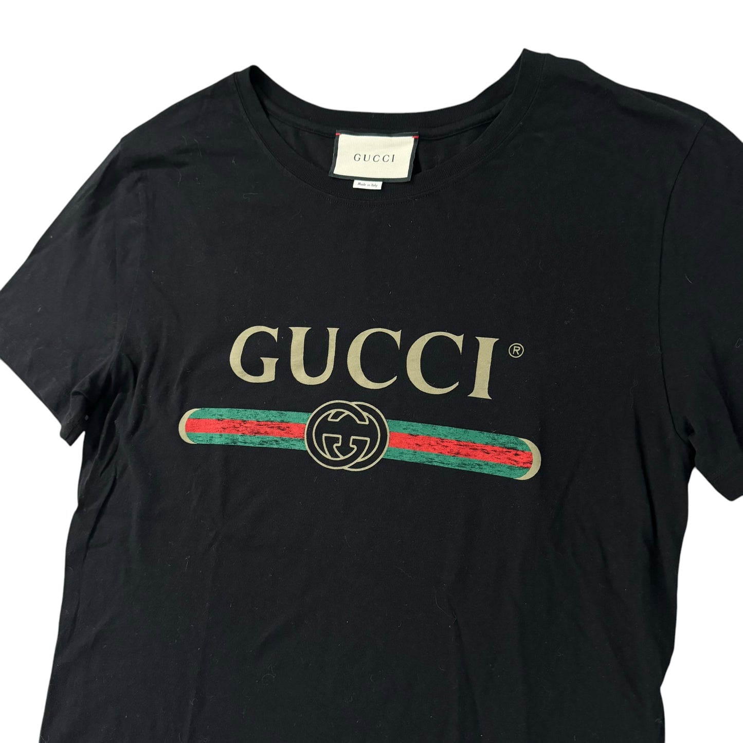 Gucci Washed Logo Print T-Shirt