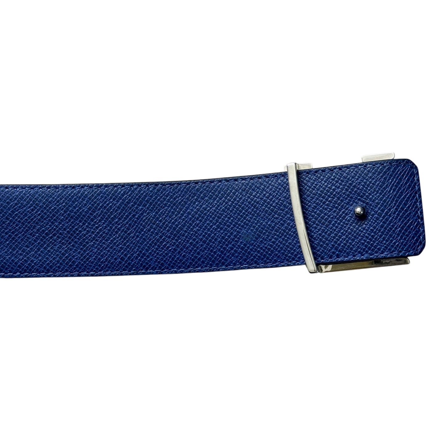 Louis Vuitton Initiales Reversible Belt Monogram Cobalt Taiga