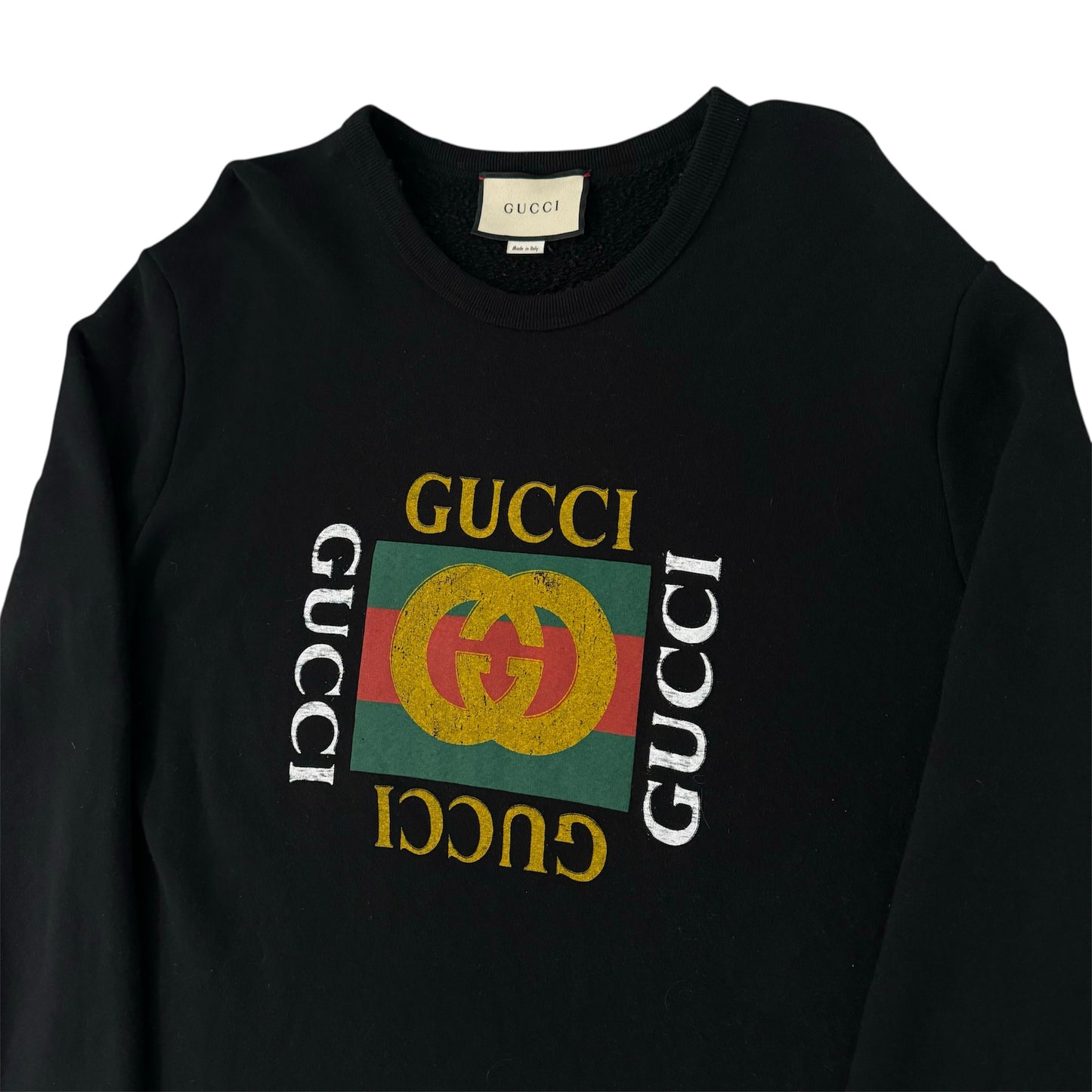 Gucci Fake Logo Crewneck